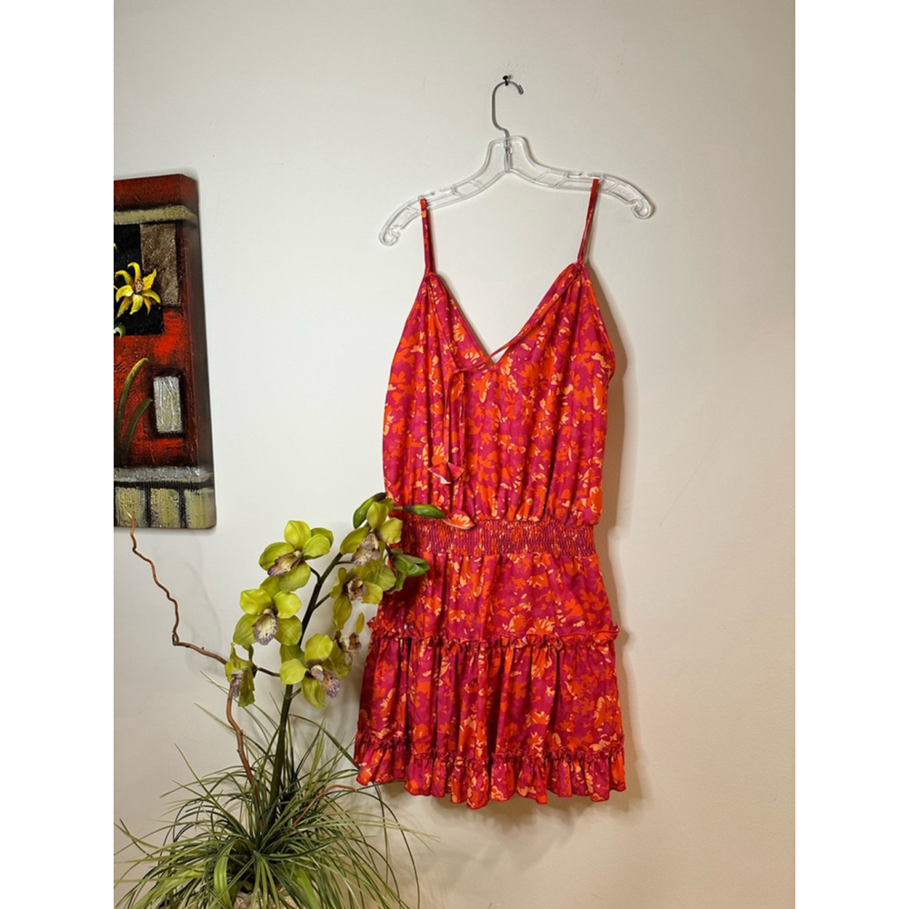 Chic Me red floral dress in Size L